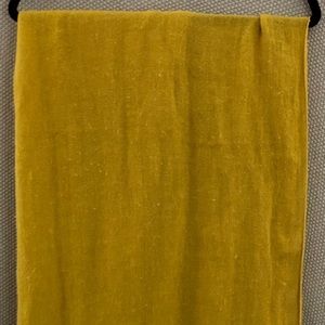 Mustard yellow oversize wool scarf